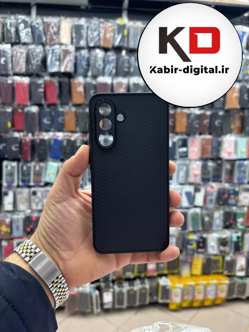 قاب گوشی Galaxy A56 / A36 سامسونگ Hatching Case سیلیکونی طرح هاشور ایربگ دار محافظ لنز دار