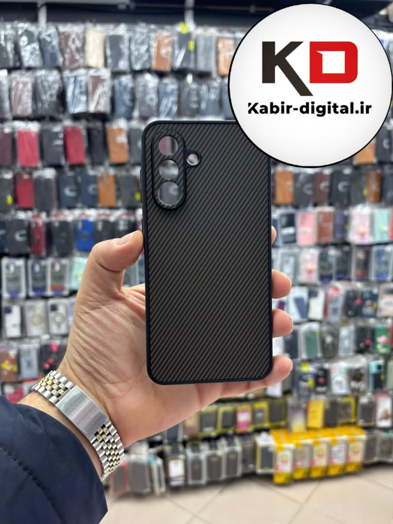 قاب گوشی Galaxy A56 / A36 سامسونگ Hatching Case سیلیکونی طرح هاشور ایربگ دار محافظ لنز دار