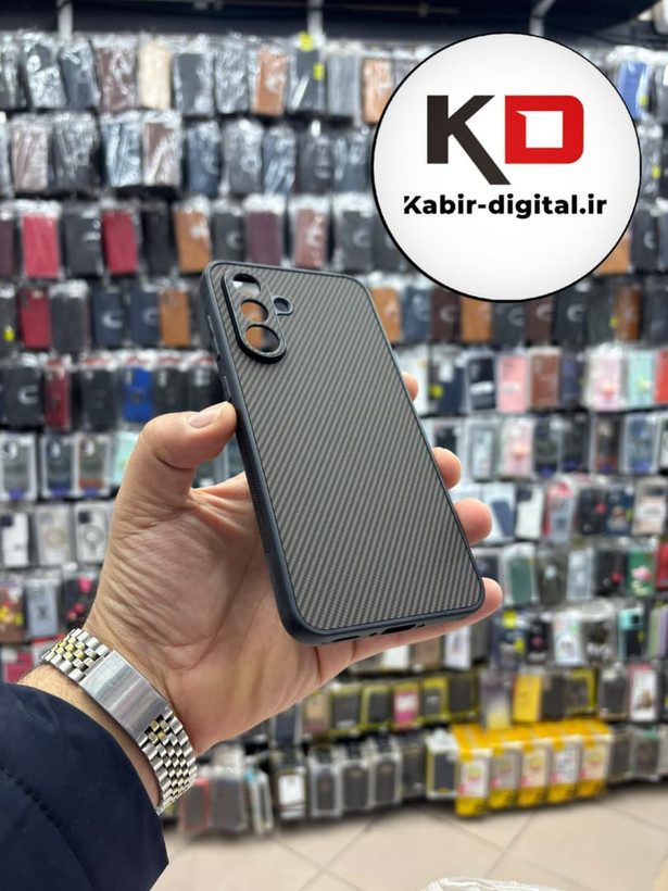 قاب گوشی Galaxy A56 / A36 سامسونگ Hatching Case سیلیکونی طرح هاشور ایربگ دار محافظ لنز دار