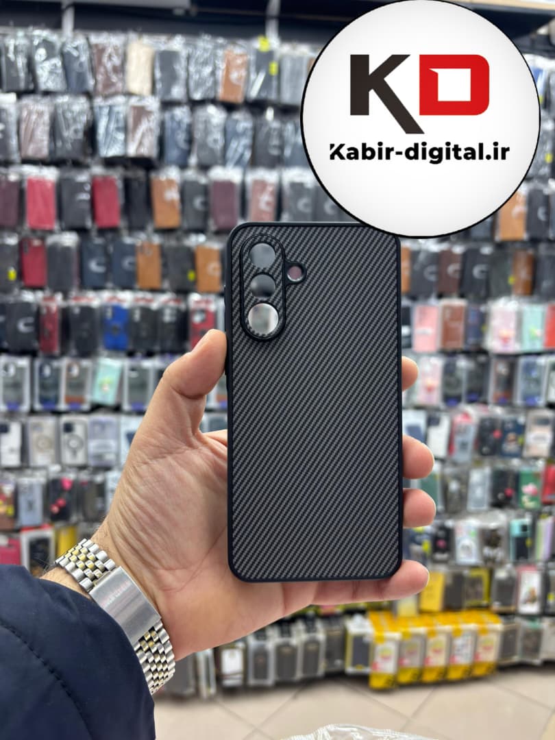 قاب گوشی Galaxy A56 / A36 سامسونگ Hatching Case سیلیکونی طرح هاشور ایربگ دار محافظ لنز دار