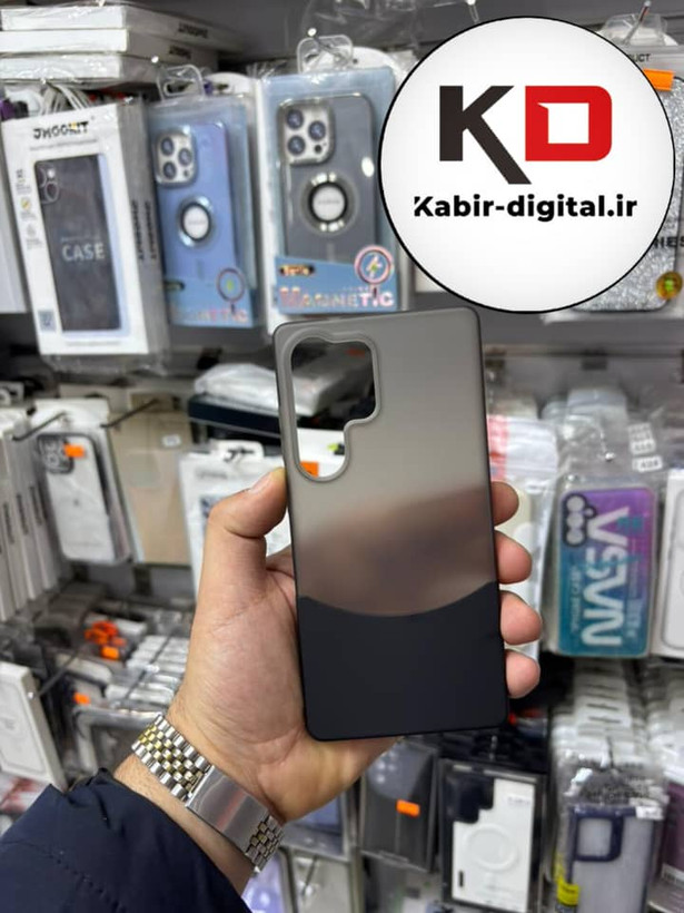 قاب گوشی Galaxy S25 Utra سامسونگ لاکچری اورجینال مات دوتیکه HARD سخت مشکی