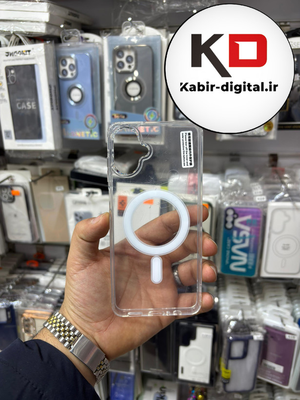 قاب گوشی Galaxy A07 سامسونگ Magsafe مگ سیف دور ژله ای شفاف