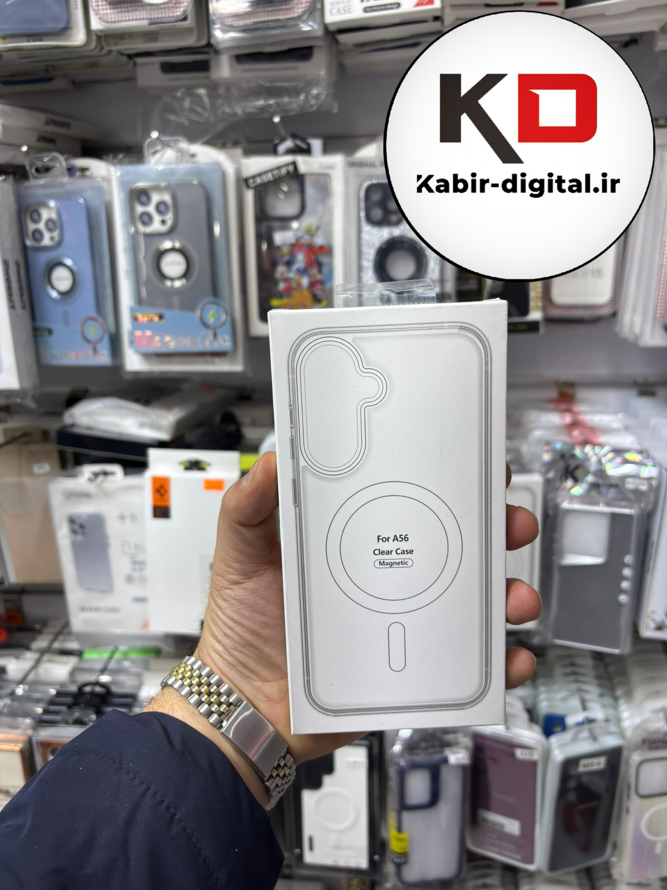 قاب گوشی Galaxy A56/A36 سامسونگ Magsafe مگ سیف دور ژله ای شفاف