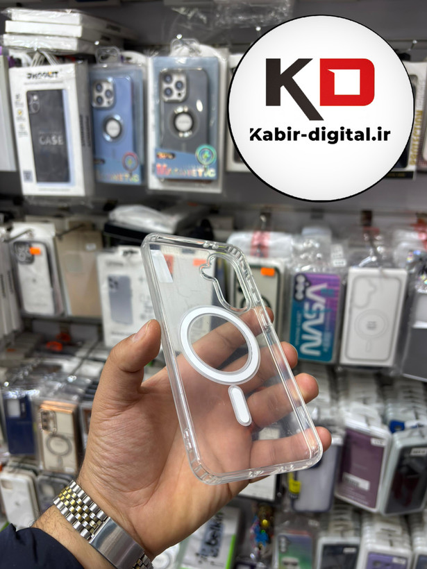 قاب گوشی Galaxy A56/A36 سامسونگ Magsafe مگ سیف دور ژله ای شفاف