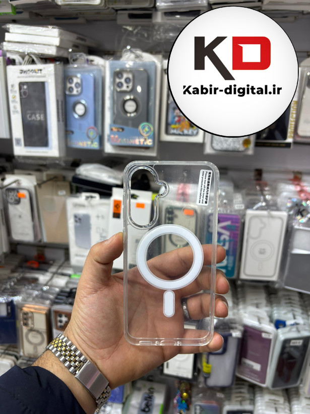 قاب گوشی Galaxy A56/A36 سامسونگ Magsafe مگ سیف دور ژله ای شفاف