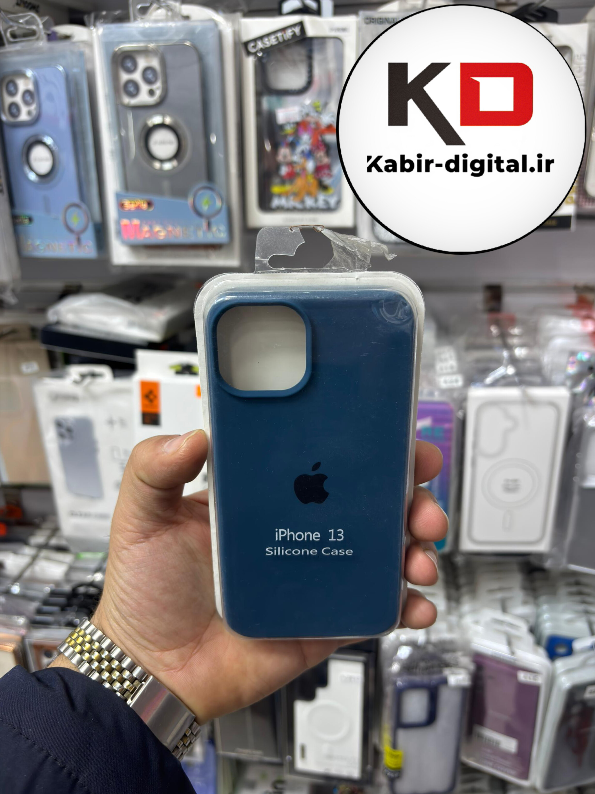 قاب گوشی iPhone 13 /14 /15آیفون سیلیکونی اورجینال پاک کنی درجه یک زیربسته