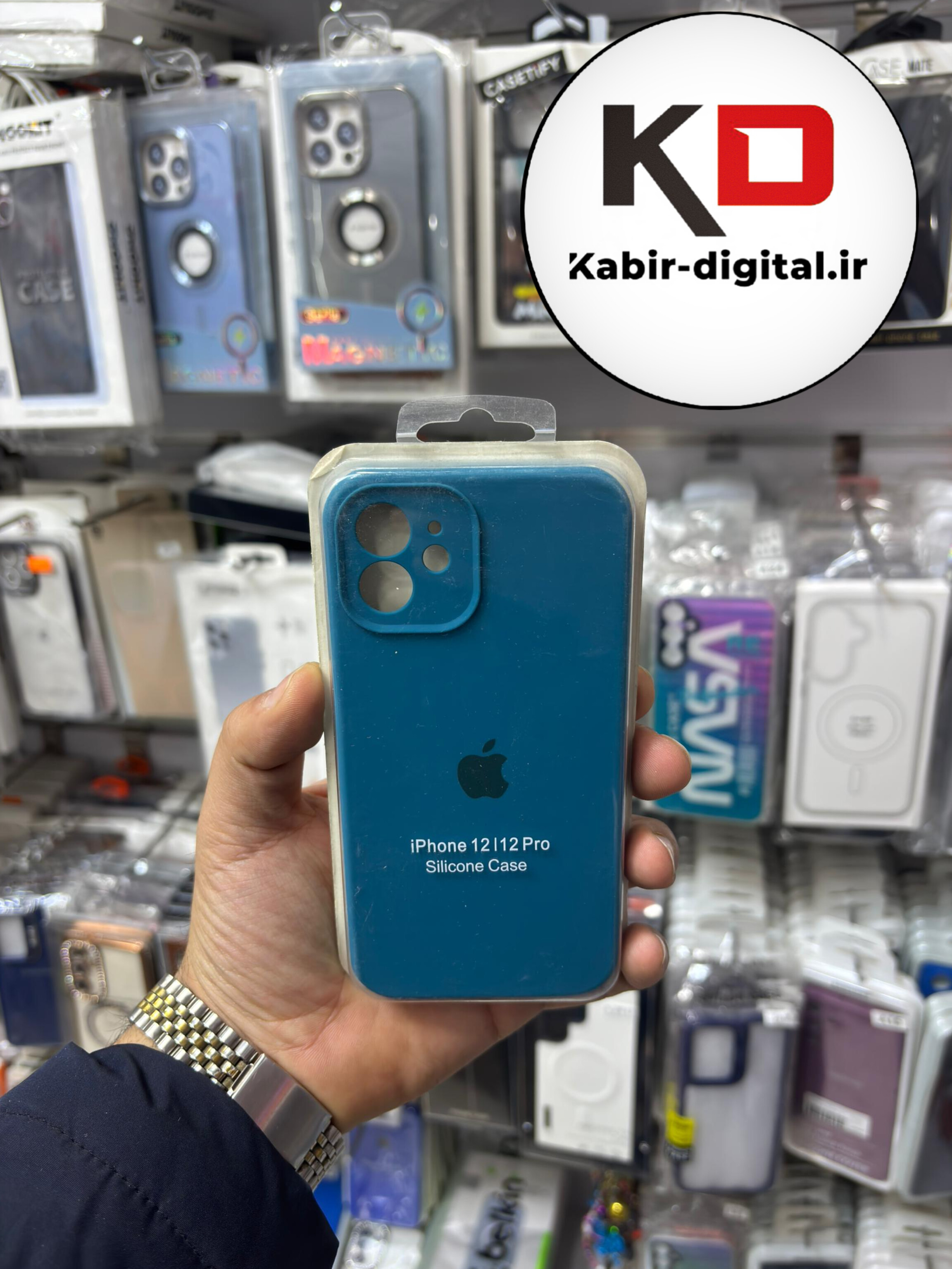 قاب گوشی iPhone 12 /12 Pro آیفون سیلیکونی اورجینال پاک کنی درجه یک زیربسته