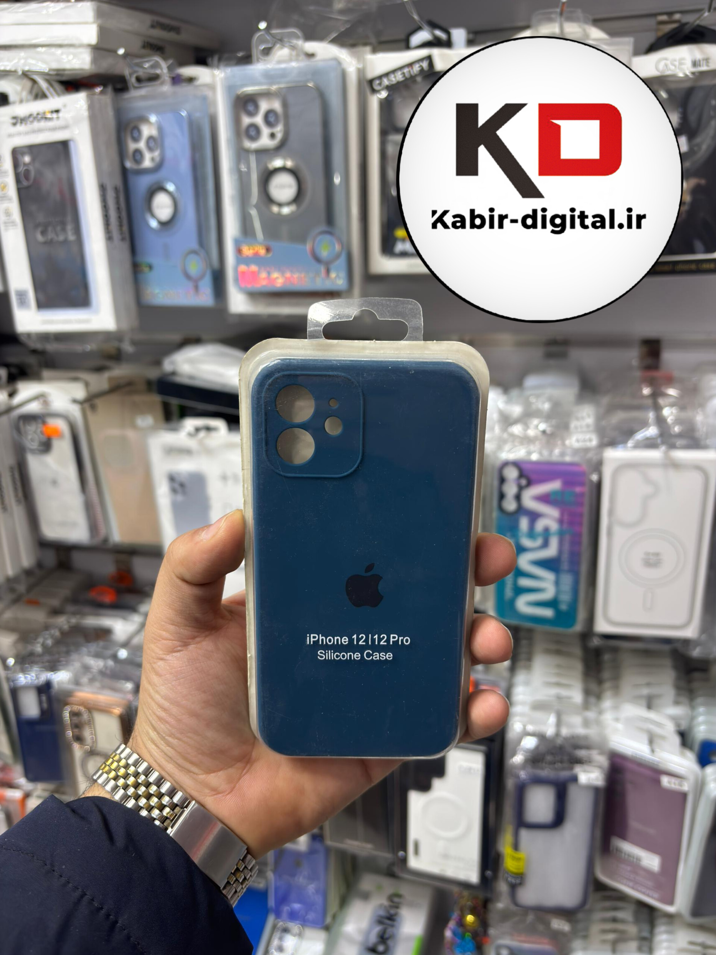 قاب گوشی iPhone 12 /12 Pro آیفون سیلیکونی اورجینال پاک کنی درجه یک زیربسته
