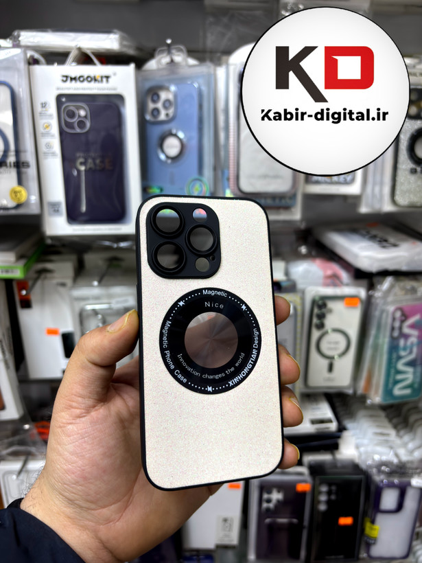 قاب گوشی iPhone 14 Pro آیفون اورجینال محافظ لنزدار شیشه ای شاین شیری