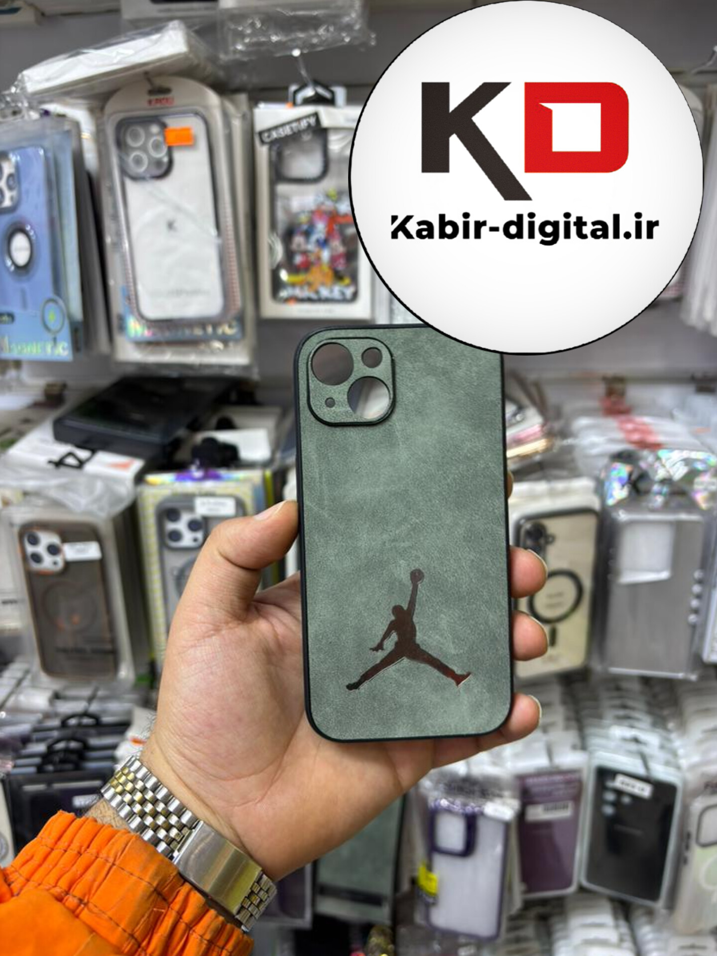 قاب گوشی iPhone 13 - iPhone 14 آیفون لنز برجسته فانتزی طرح JORDAN