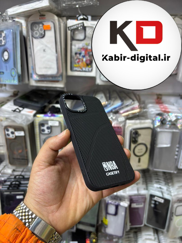 قاب گوشی iPhone 13 / 14 آیفون سیلیکونی فانتزی سخت Hard سه بعدی برجسته Casetify طرح NBA