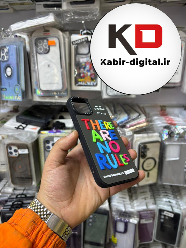 قاب گوشی iPhone 13 / iPhone 14 آیفون سیلیکونی سخت سه بعدی برجسته Casetify لاتین