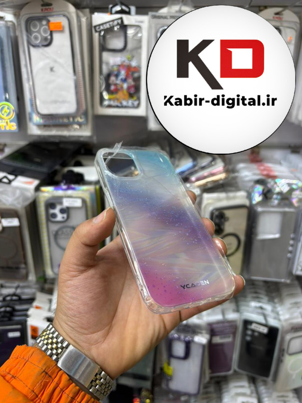 قاب گوشی iPhone 13 آیفون اورجینال سیلیکونی شفاف کهکشانی اکلیلی لاکچری هفت رنگ
