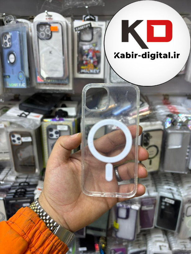 قاب گوشی iPhone 13 آیفون شفاف مگ سیف دار MagSafe اورجینال ایربگ دار