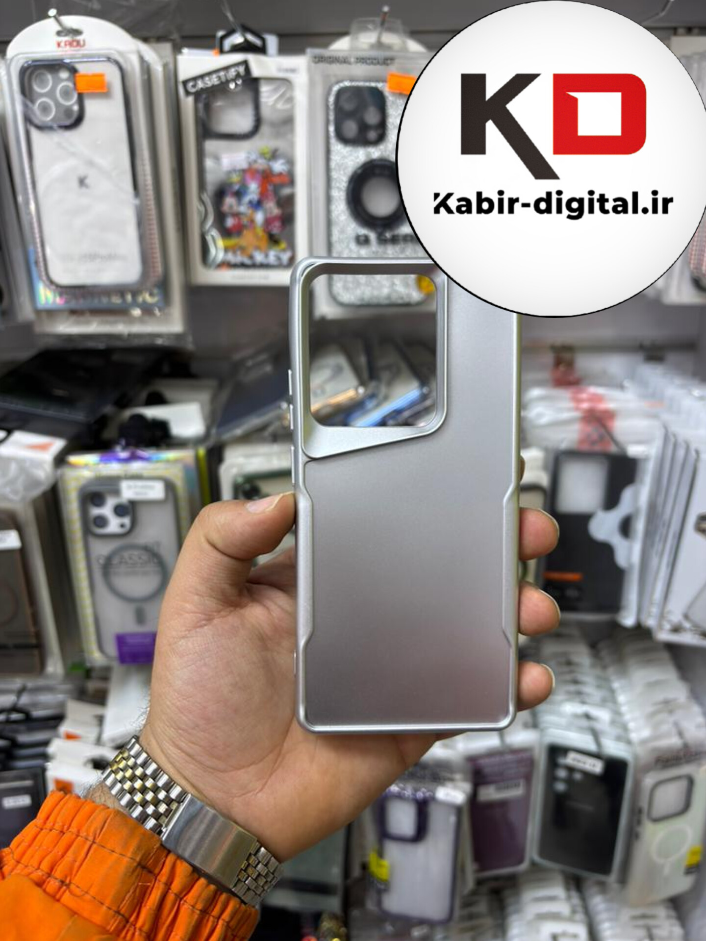 قاب گوشی  Redmi Note 13 Pro 4G/POCO M6 Pro / Note 14s شیائومی New Zone سیلیکونی متالیک Sport نقره ایی