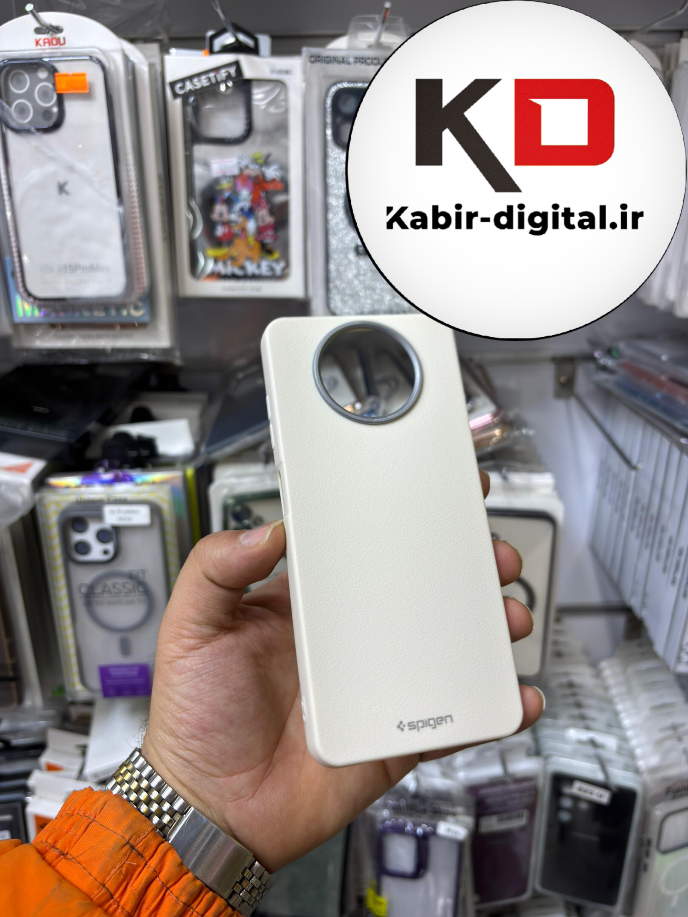 قاب گوشی Poco X3 NFC / Poco X3 Pro شیائومی لدر دیزاین SOFT Lether Design سیلیکونی SPIGEN اسپیگن طرح چرم کرم