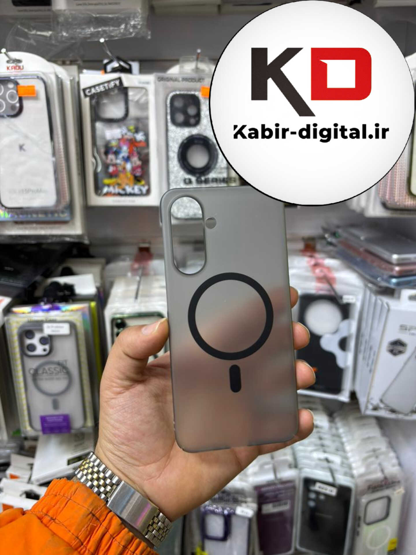 قاب گوشی Galaxy A36/A56 سامسونگ PC Case مات اورجینال مگ سیف دار Magsafe لوکس مشکی