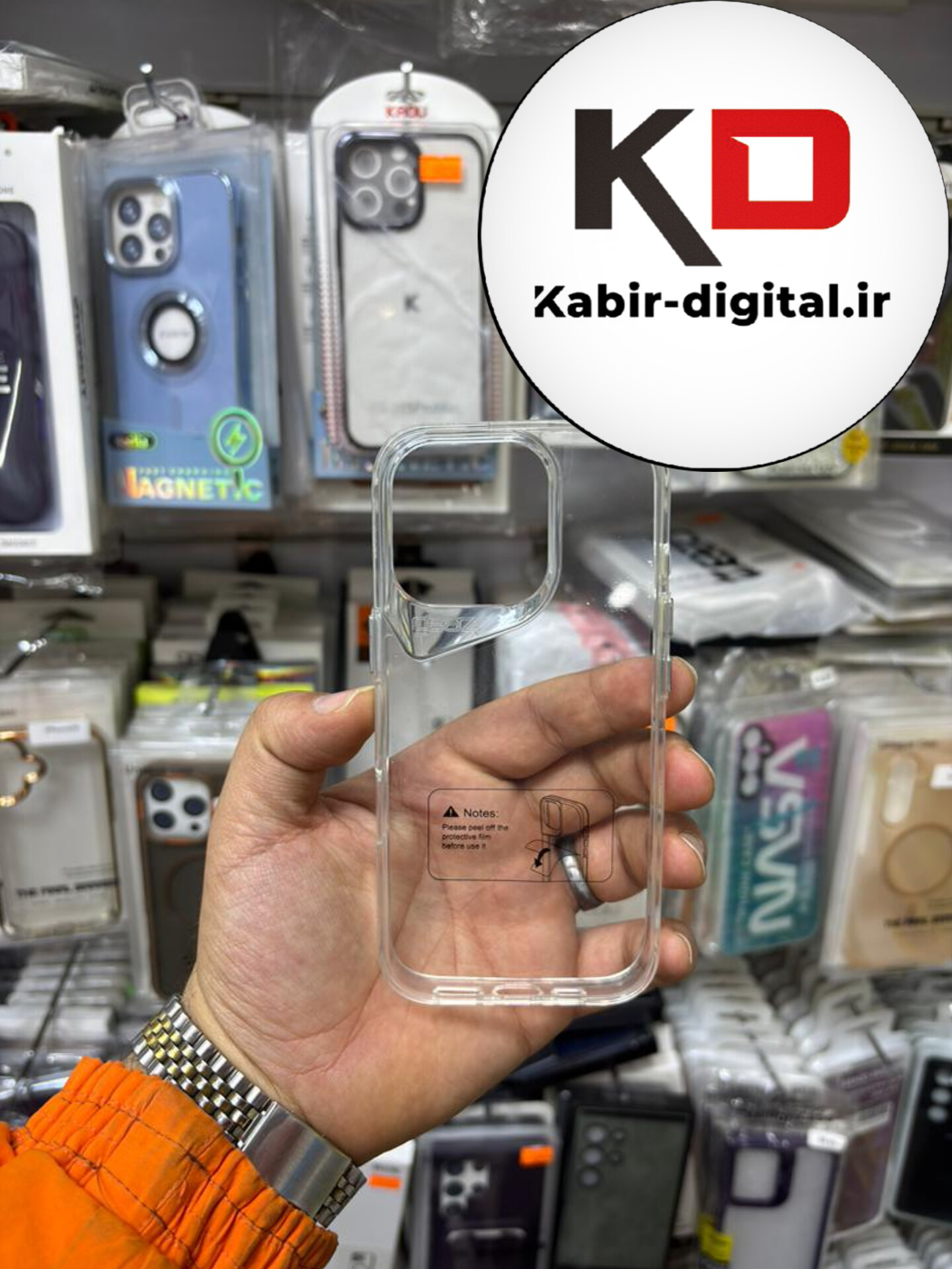 قاب گوشی iPhone 16 آیفون Magsafe مگ سیف اورجینال شفاف اسپرت