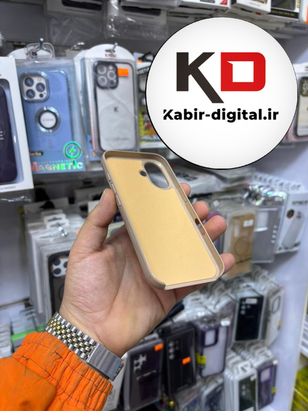 قاب گوشی iPhone 16 آیفون سیلیکونی Metalic اکلیلی مگ سیف Magsafe اورجینال محافظ لنز دار