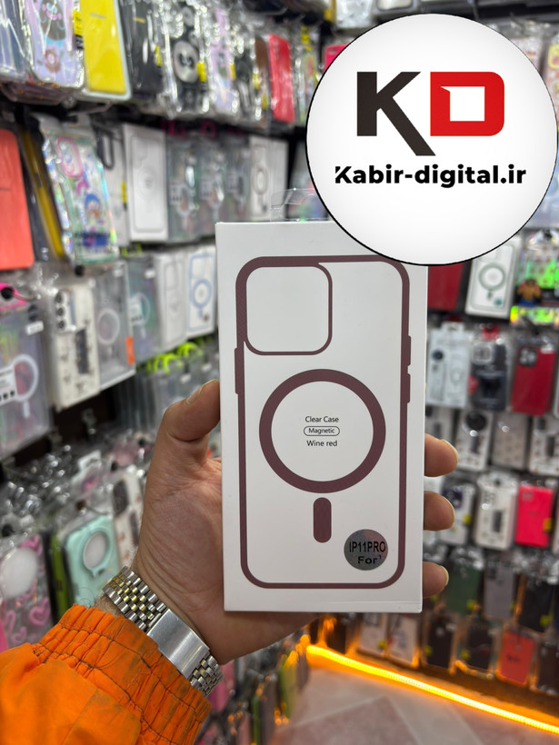 قاب گوشی iPhone 11 pro آیفون اورجینال شفاف مگ سیف Magsafe اورجینال جیگریی