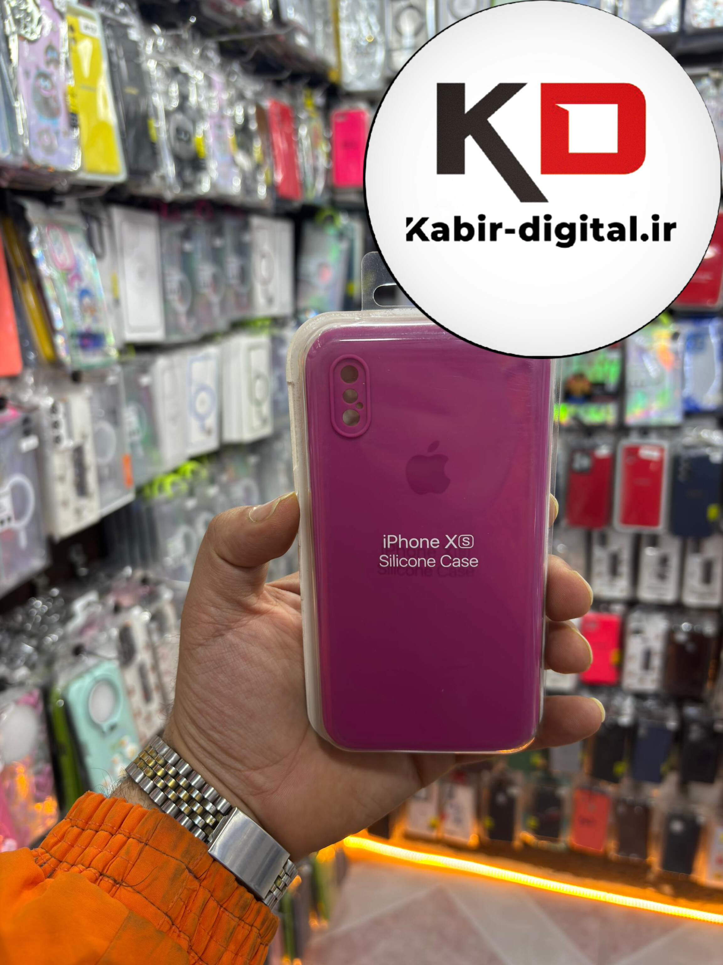 قاب گوشی iPhone XS /X آیفون سیلیکونی اورجینال درجه یک زیربسته سرخ آبی