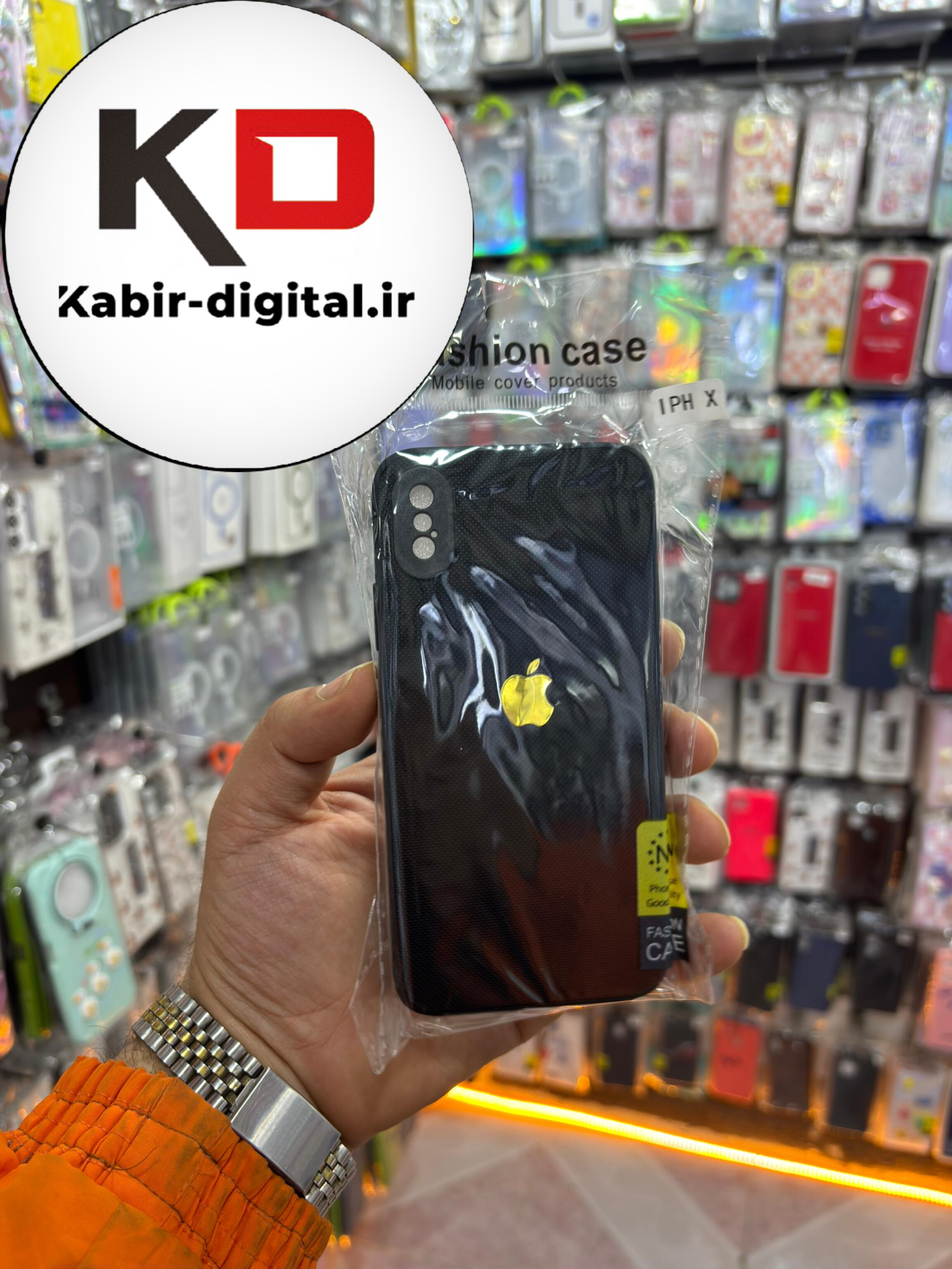 قاب گوشی iPhone XS / X آیفون سوزنی محافظ لنز دار مشکی