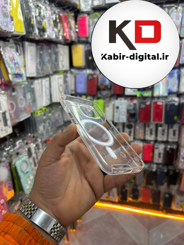 قاب گوشی iPhone 13/14/15 آیفون اورجینال شفاف مگ سیف Magsafe اورجینال