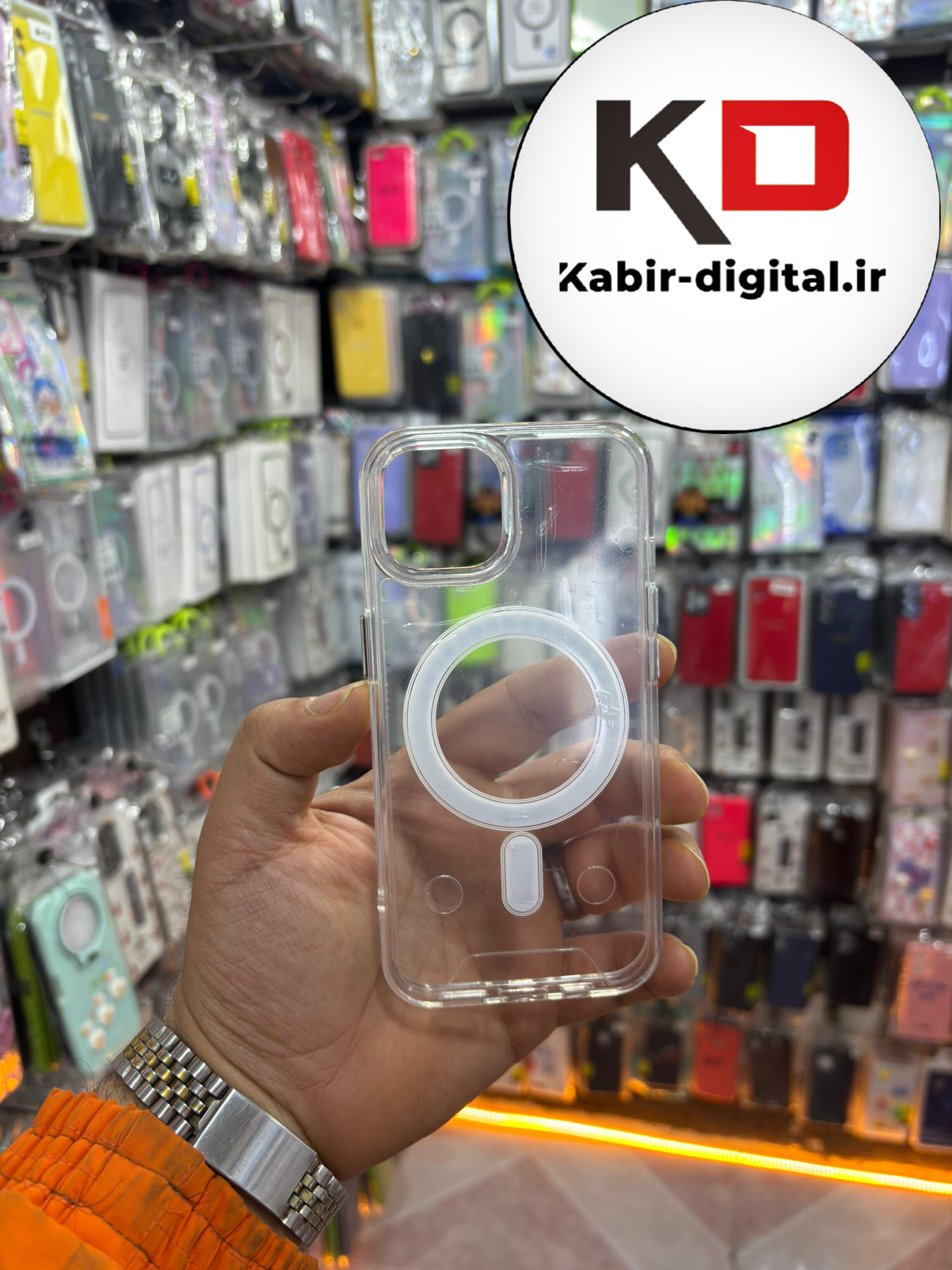 قاب گوشی iPhone 13/14/15 آیفون اورجینال شفاف مگ سیف Magsafe اورجینال