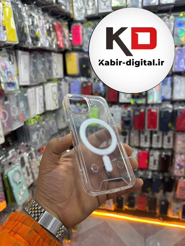قاب گوشی iPhone 13/14/15 آیفون اورجینال شفاف مگ سیف Magsafe اورجینال