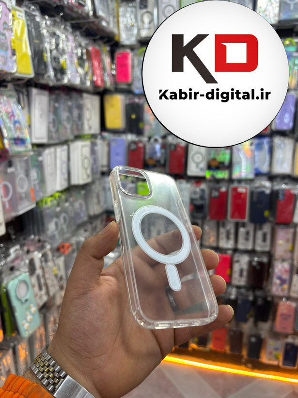 قاب گوشی iPhone 13/14/15 آیفون اورجینال شفاف مگ سیف Magsafe اورجینال