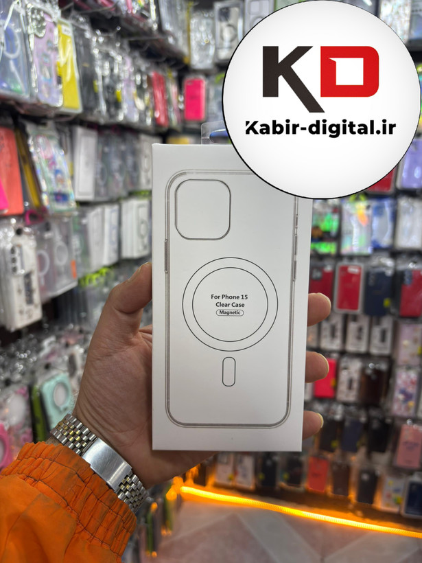 قاب گوشی iPhone 13/14/15 آیفون اورجینال شفاف مگ سیف Magsafe اورجینال