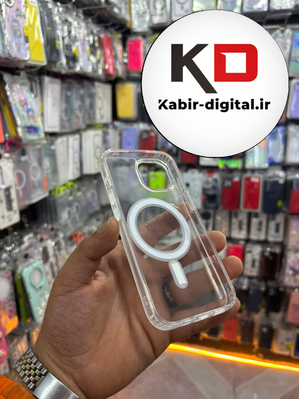 قاب گوشی iPhone 13/14/15 آیفون اورجینال شفاف مگ سیف Magsafe اورجینال