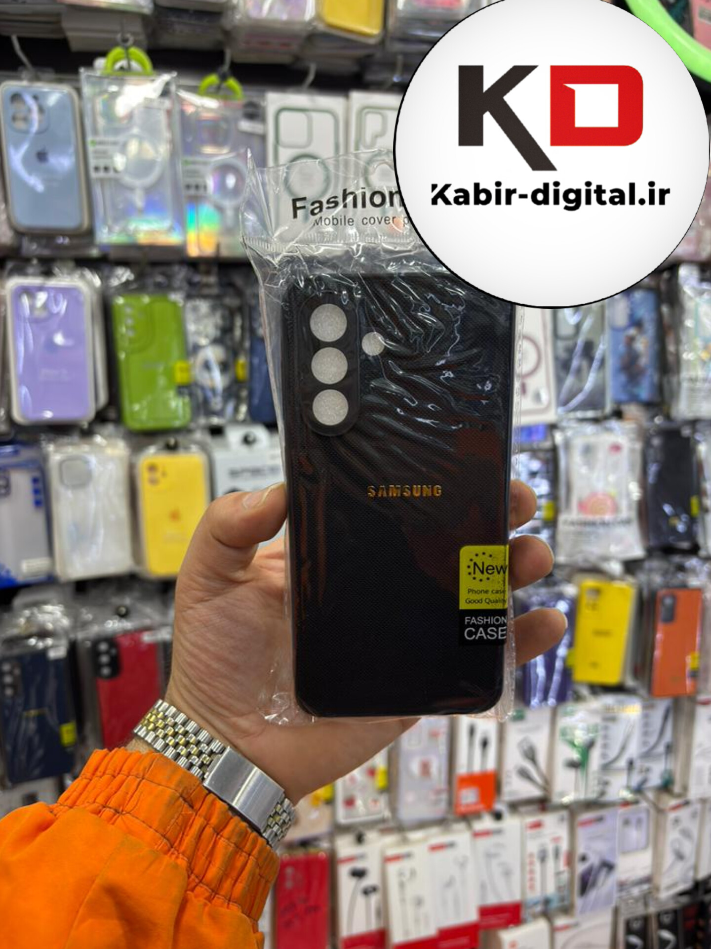 قاب گوشی Galaxy A36 سامسونگ سوزنی برجسته مشکی