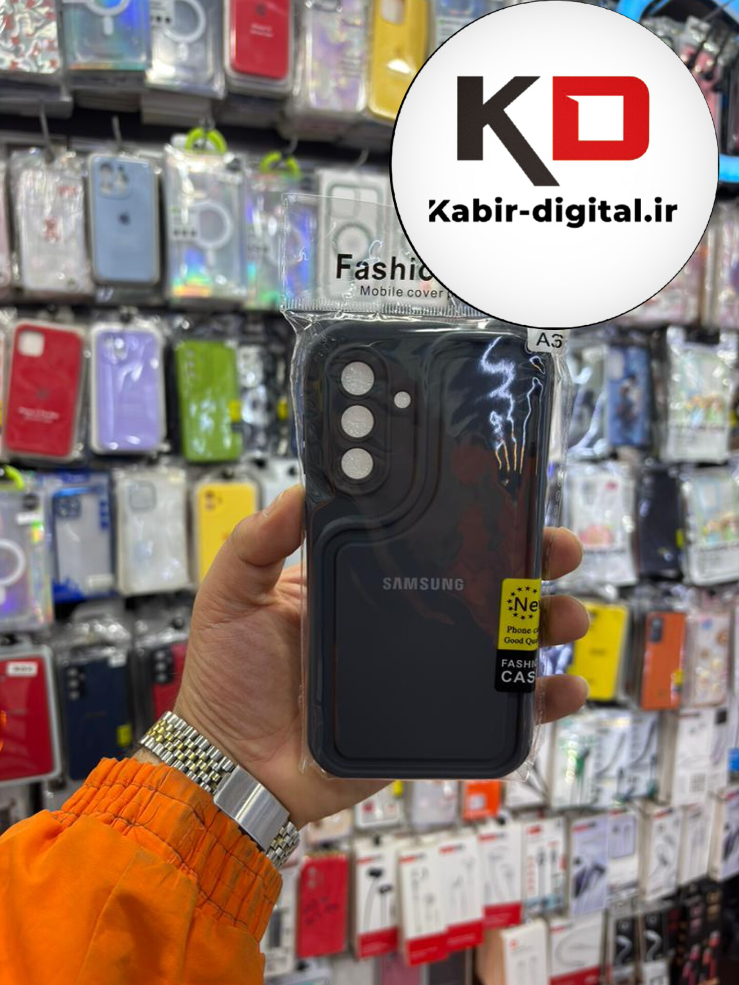 قاب گوشی Galaxy A36 سامسونگ طرح سیلیکونی Solid جدید محافظ لنزدار مشکی