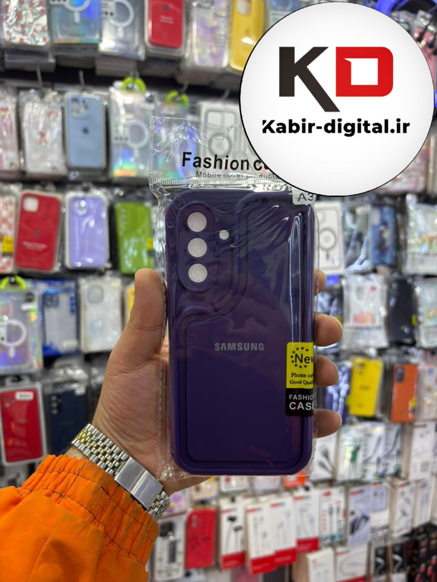 قاب گوشی Galaxy A36 سامسونگ طرح سیلیکونی Solid جدید محافظ لنزدار بنفش