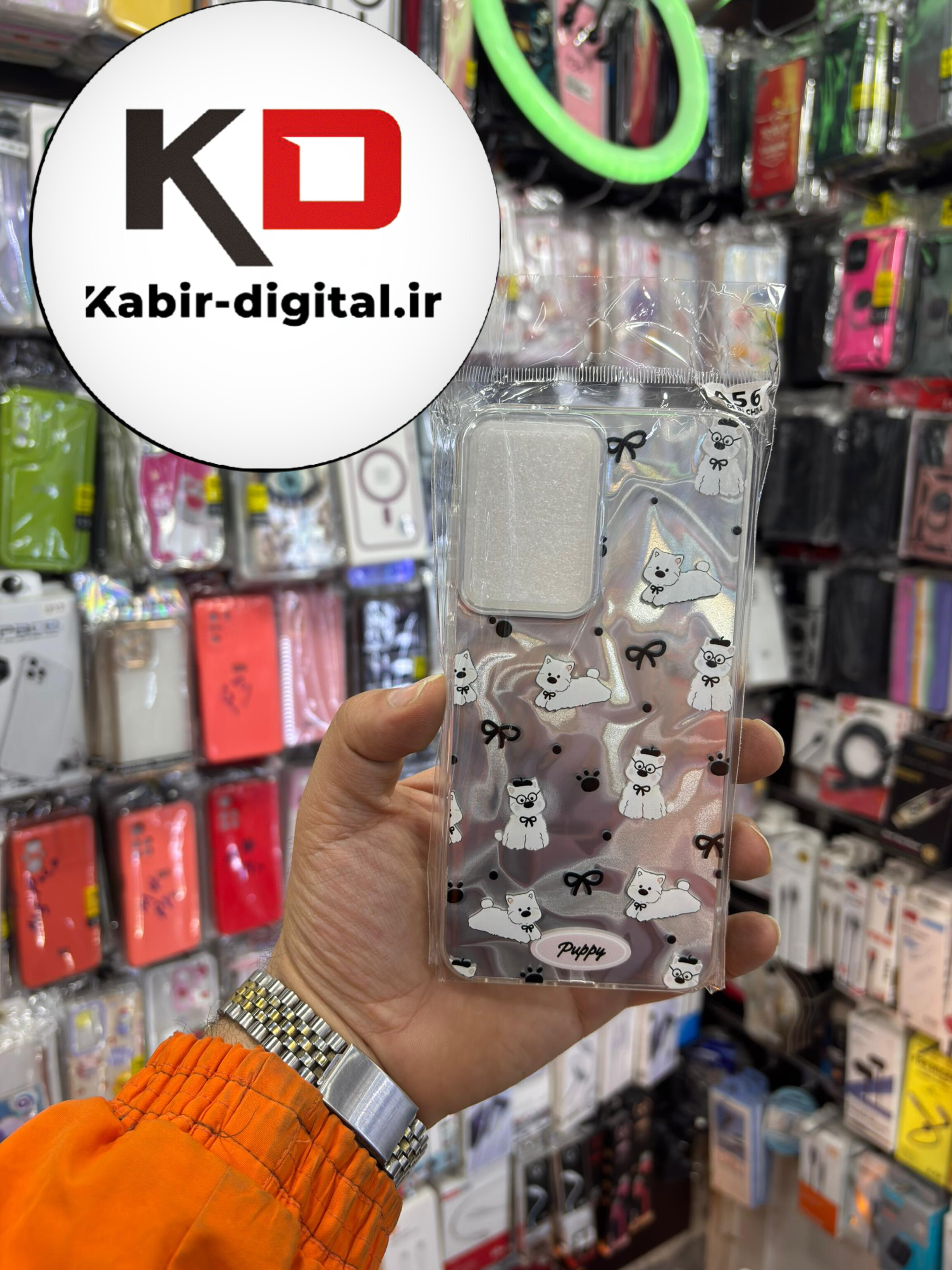 قاب گوشی Galaxy A36 / A56 سامسونگ 3D Wave Case طرح سه بعدی موج لنز برجسته گربه