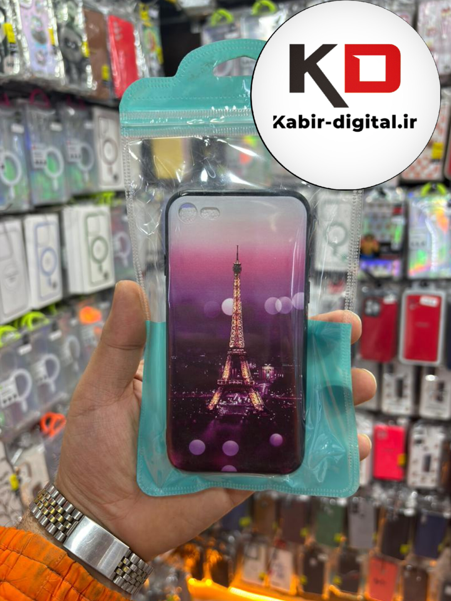 قاب گوشی iPhone 7  / iPhone 8  آیفون فانتزی برجسته طرح برج ایفل