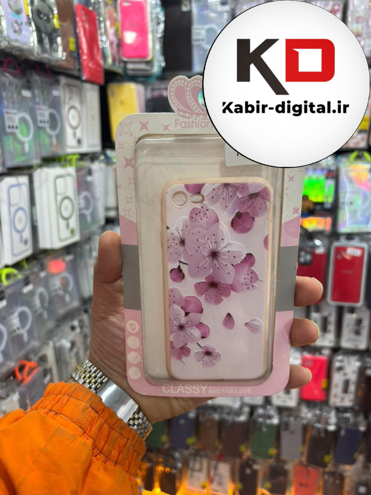 قاب گوشی iPhone 7  / iPhone 8  آیفون فانتزی برجسته طرح شکوفه