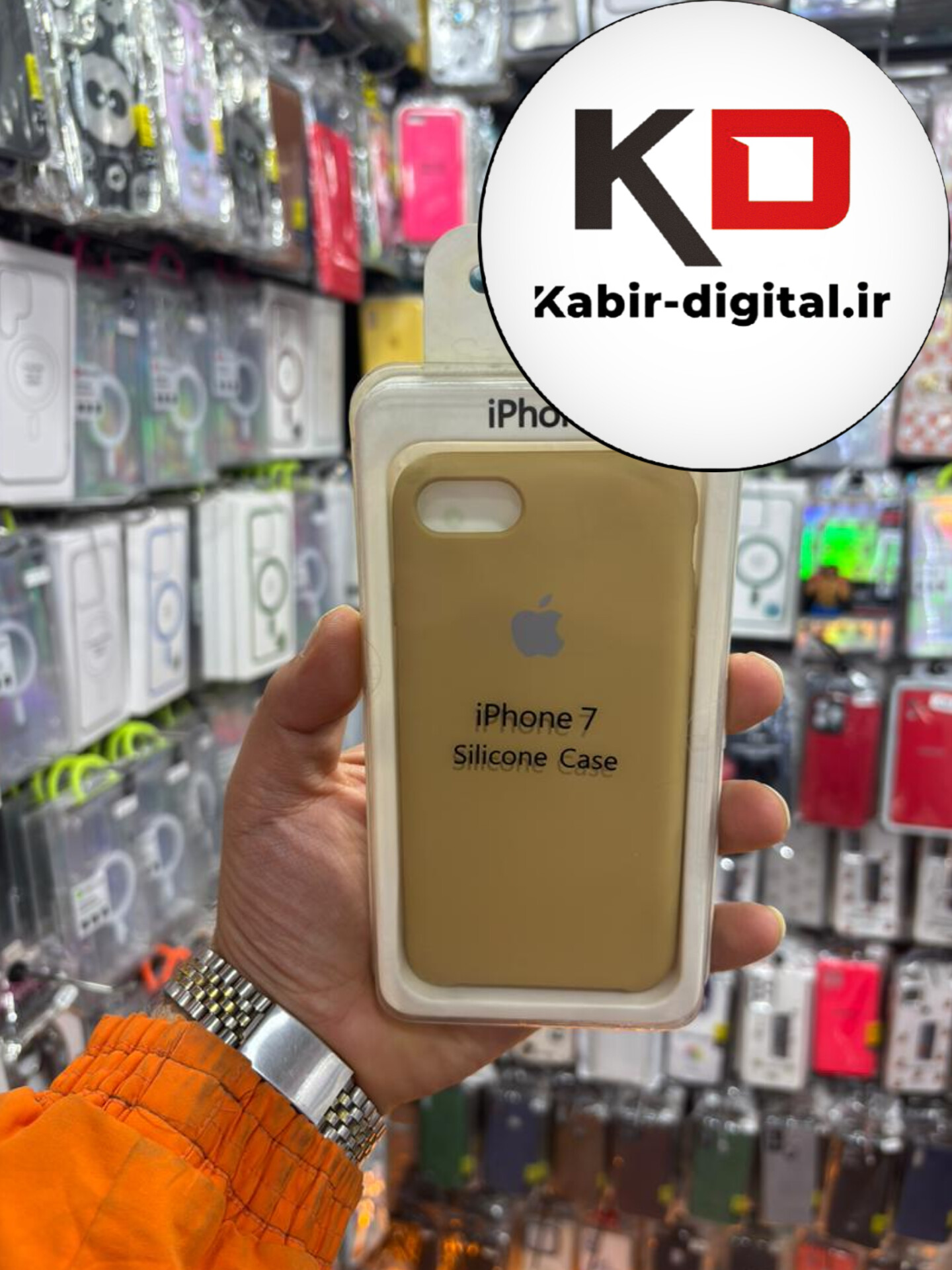 قاب گوشی iPhone 7 / 8 آیفون سیلیکونی های کپی زیربسته محافظ لنزدار طلایی