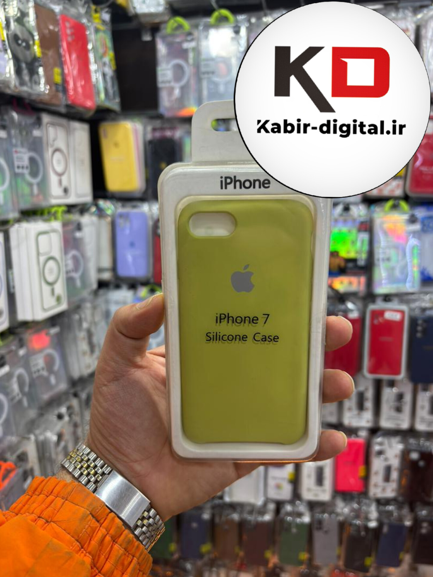 قاب گوشی iPhone 7 / 8 آیفون سیلیکونی های کپی زیربسته محافظ لنزدار سبز لیمویی
