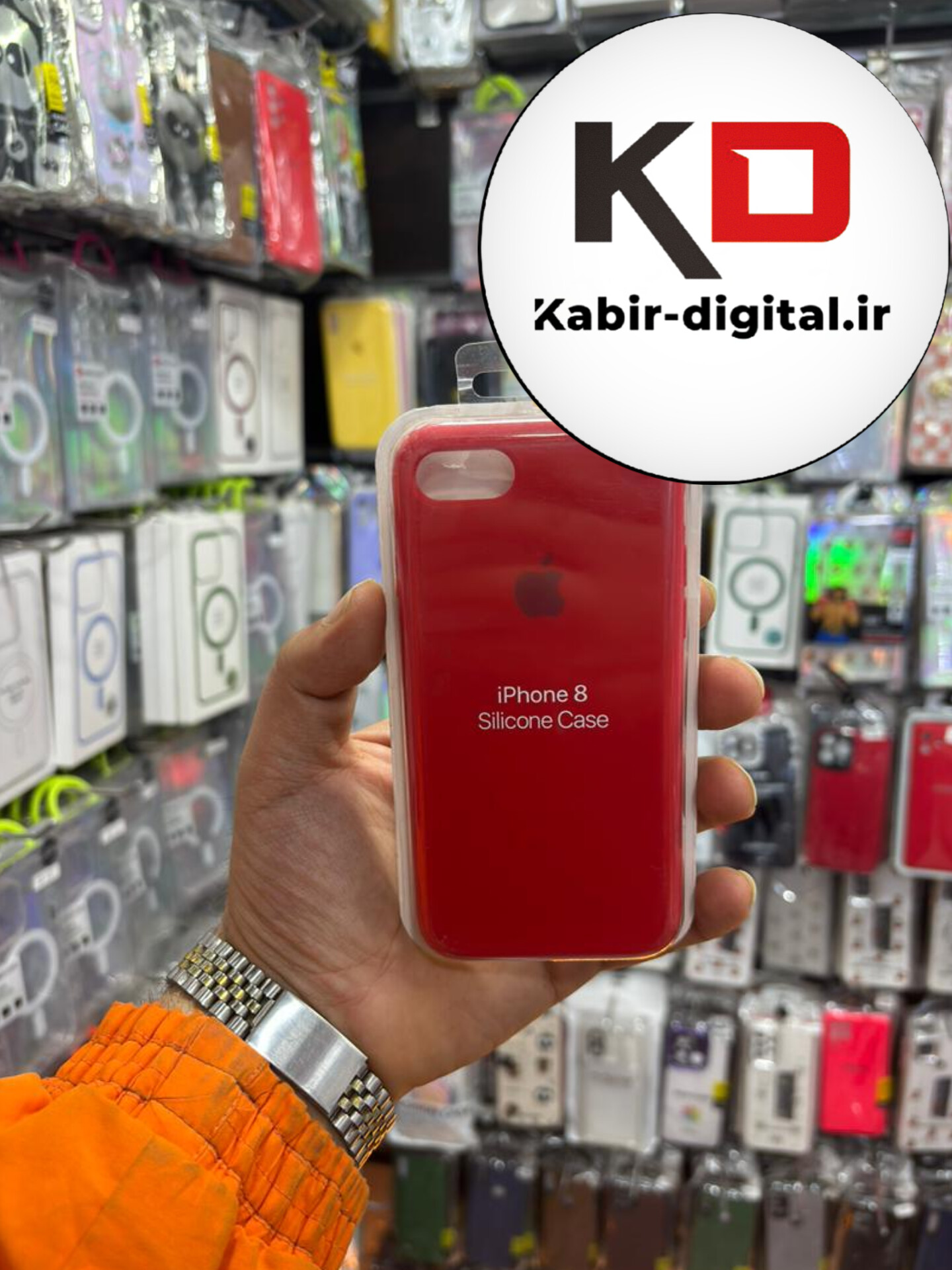 قاب گوشی iPhone 7 / 8 آیفون سیلیکونی های کپی زیربسته محافظ لنزدار قرمز