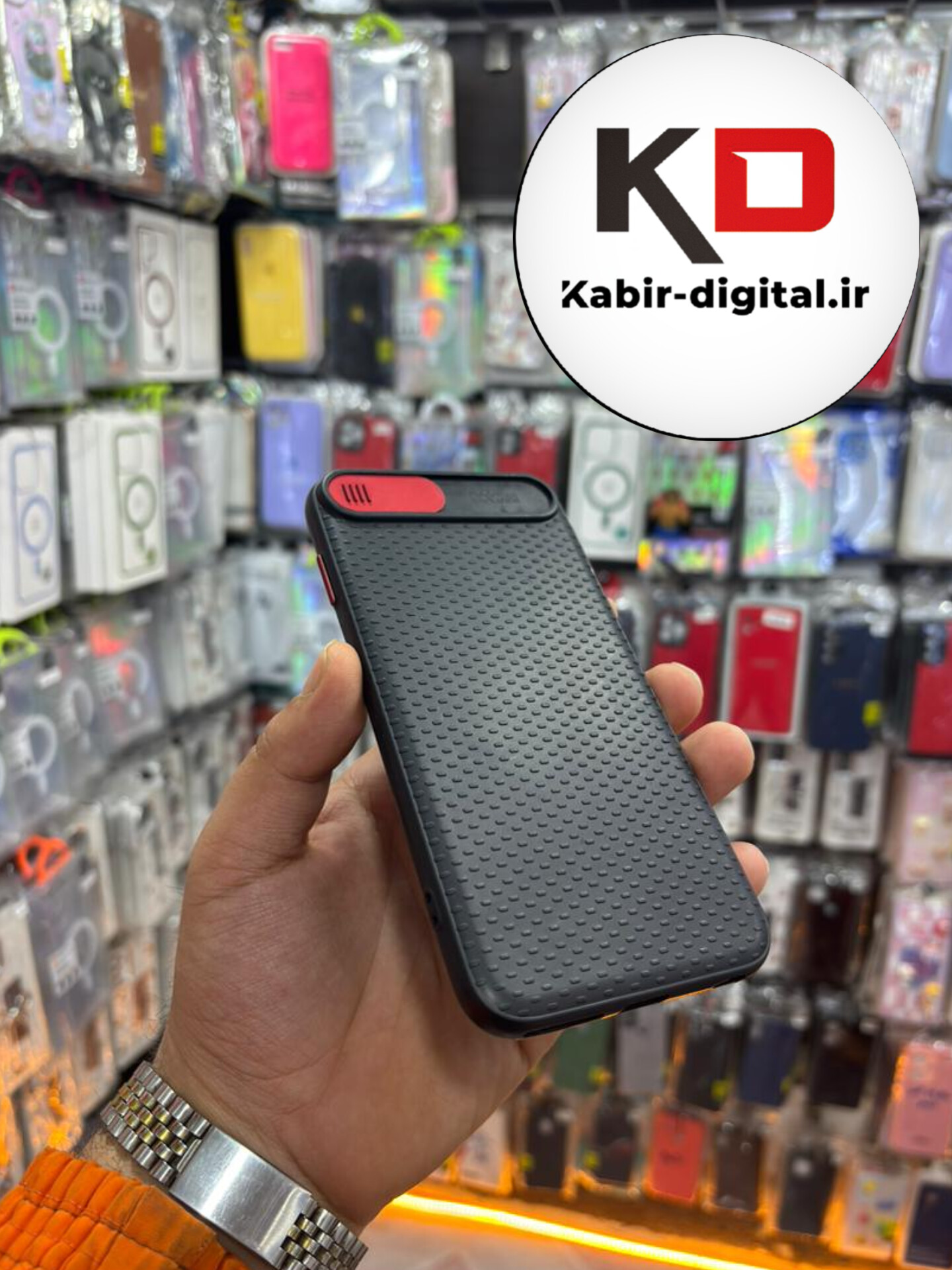 قاب گوشی iPhone 7 plus / 8 plus آیفون ژله ای محافظ لنز دار کشویی قرمز