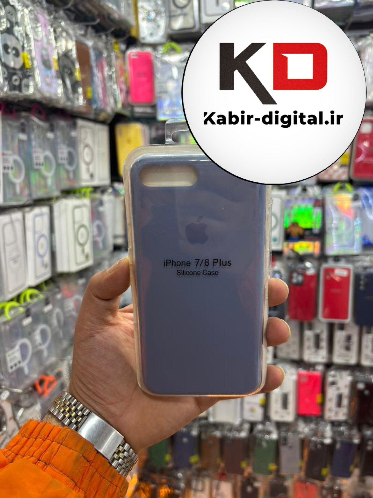 قاب گوشی iPhone 7 plus / 8 plus  آیفون  سیلیکونی اورجینال درجه یک زیربسته