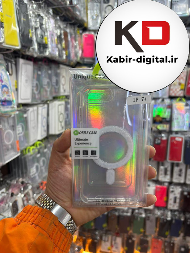 قاب گوشی iPhone 7 plus / 8 plus آیفون اورجینال شفاف مگ سیف Magsafe اورجینال