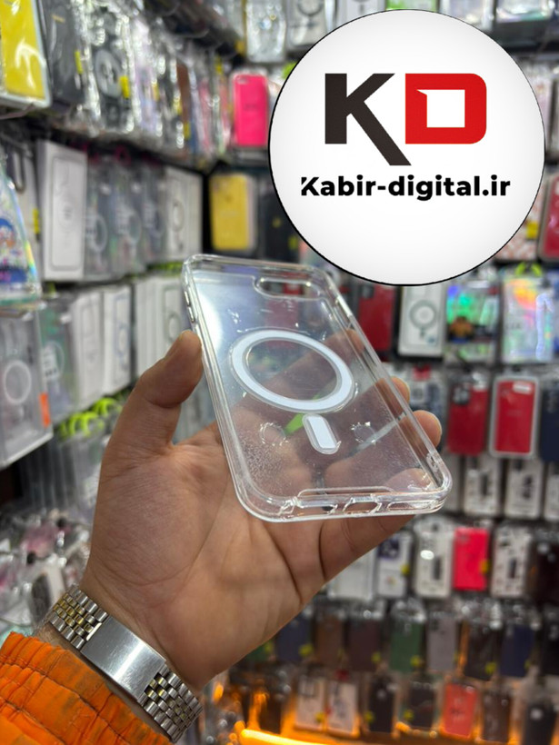 قاب گوشی iPhone 7 plus / 8 plus آیفون اورجینال شفاف مگ سیف Magsafe اورجینال