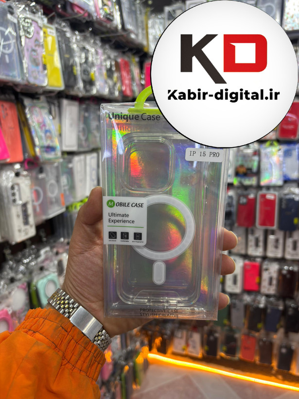 قاب گوشی iPhone 15pro آیفون اورجینال شفاف مگ سیف Magsafe اورجینال