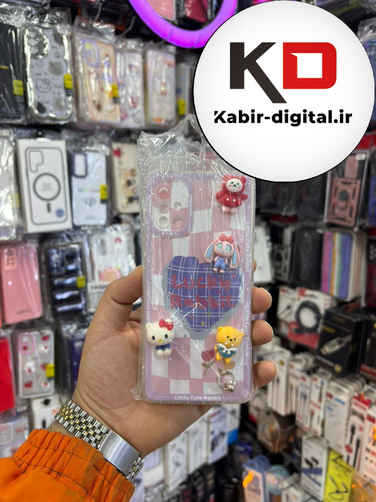 قاب گوشی Galaxy A71 سامسونگ طرح عروسکی سه بعدی شفاف TPU کپسولی محافظ لنز دار طرح پینترسی به همراه آویز