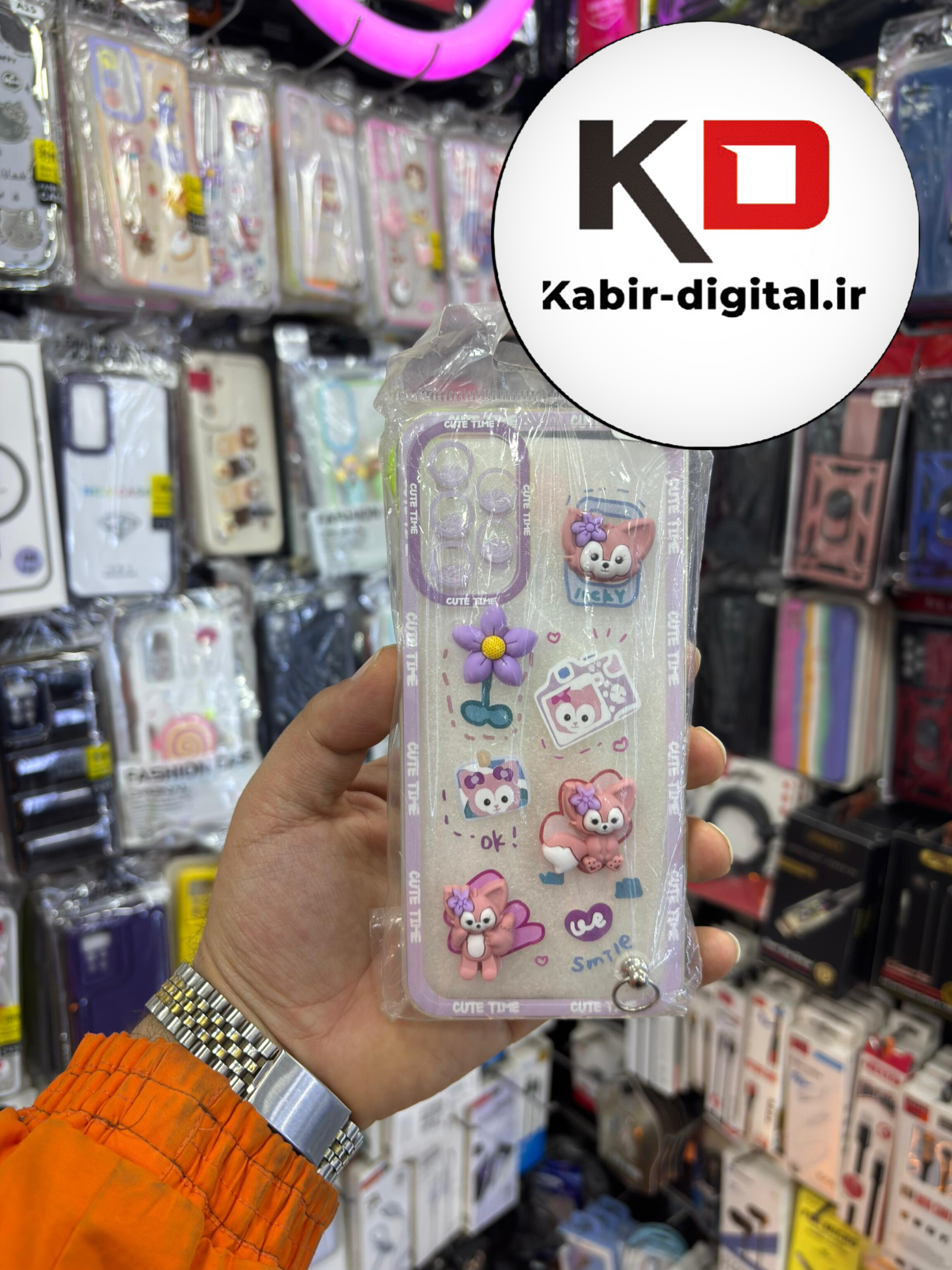 قاب گوشی Galaxy A23 / A13 سامسونگ طرح عروسکی سه بعدی شفاف TPU کپسولی محافظ لنز دار طرح پینترسی به همراه آویز