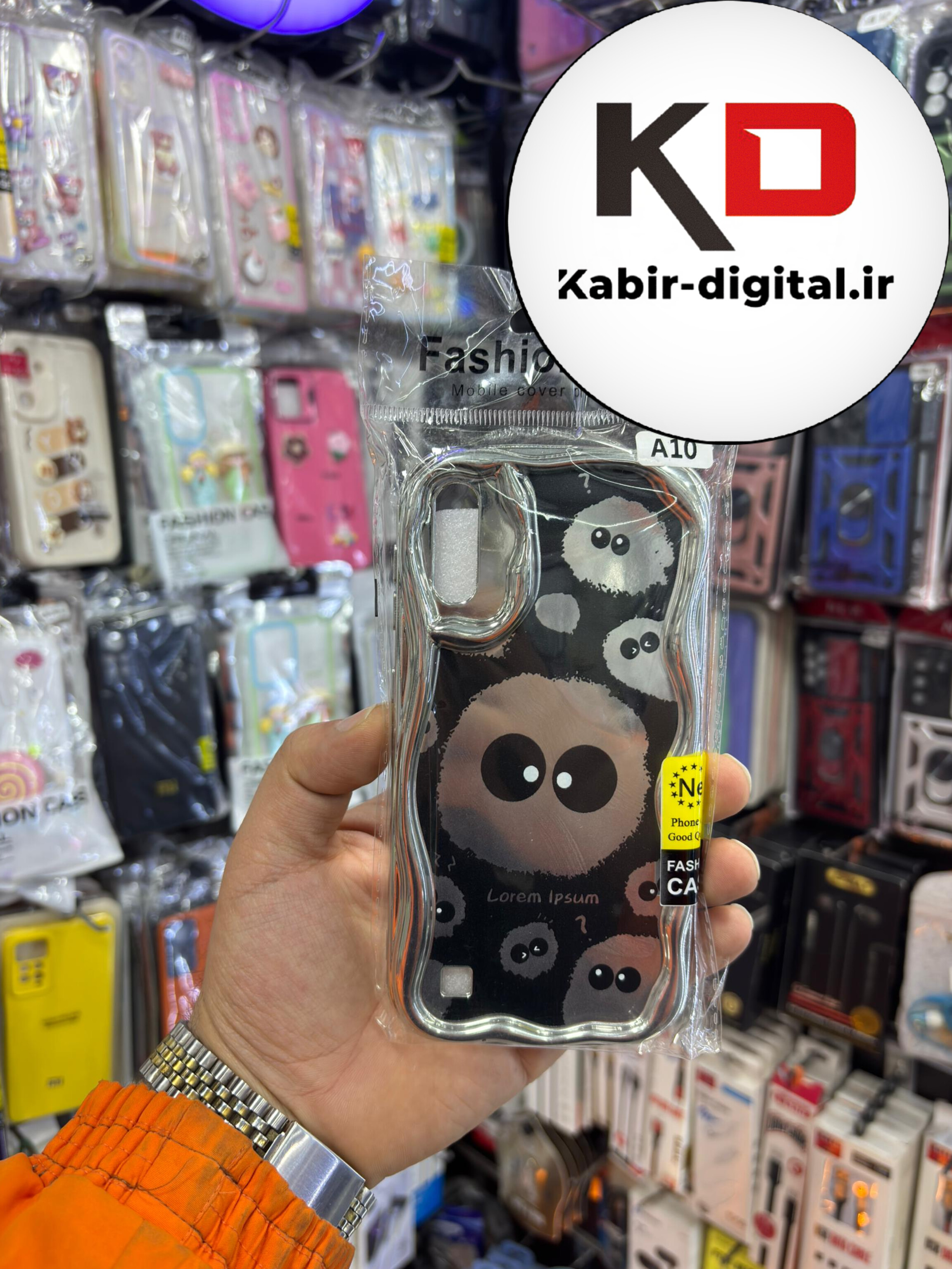 قاب گوشی  Galaxy A10/M10 سامسونگ طرح کرومی بالشتی طرح عروسکی