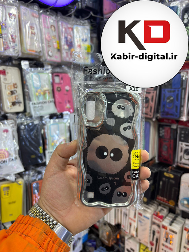 قاب گوشی Galaxy A10/M10 سامسونگ طرح کرومی بالشتی طرح عروسکی